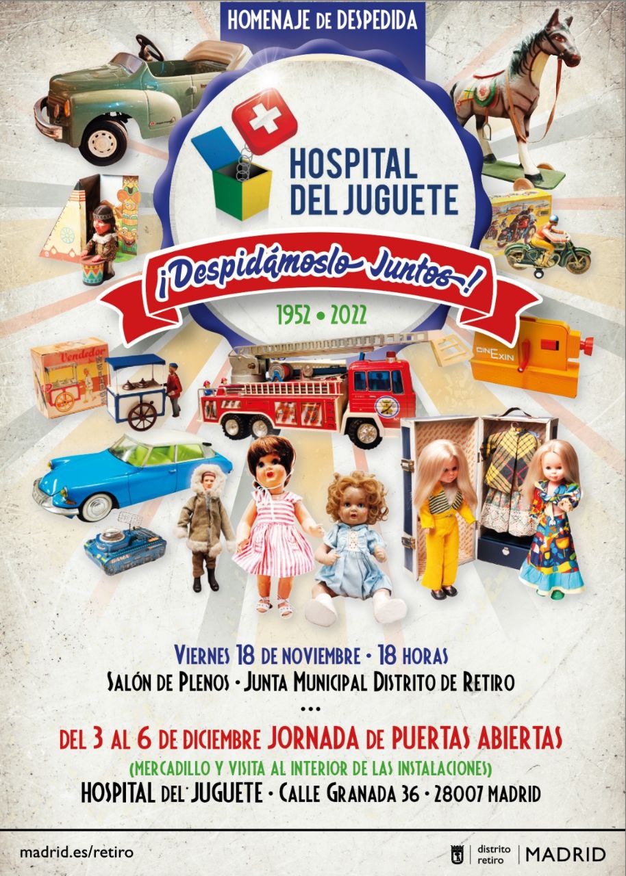 Cartel Jornada Hospital del Juguete Retiro